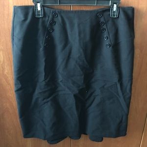 Black pencil skirt